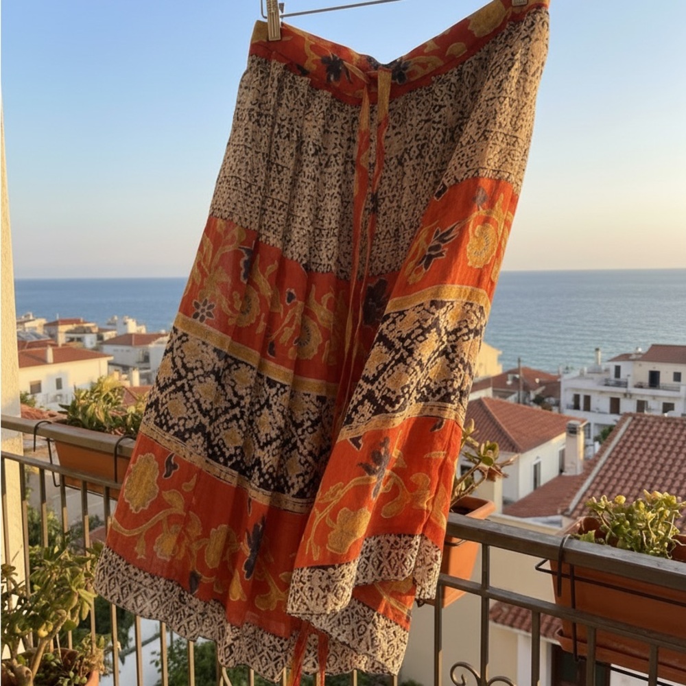 Carlisle Multicolor Floral Skirt, Quiet Luxury, Euro-Summer,Boho